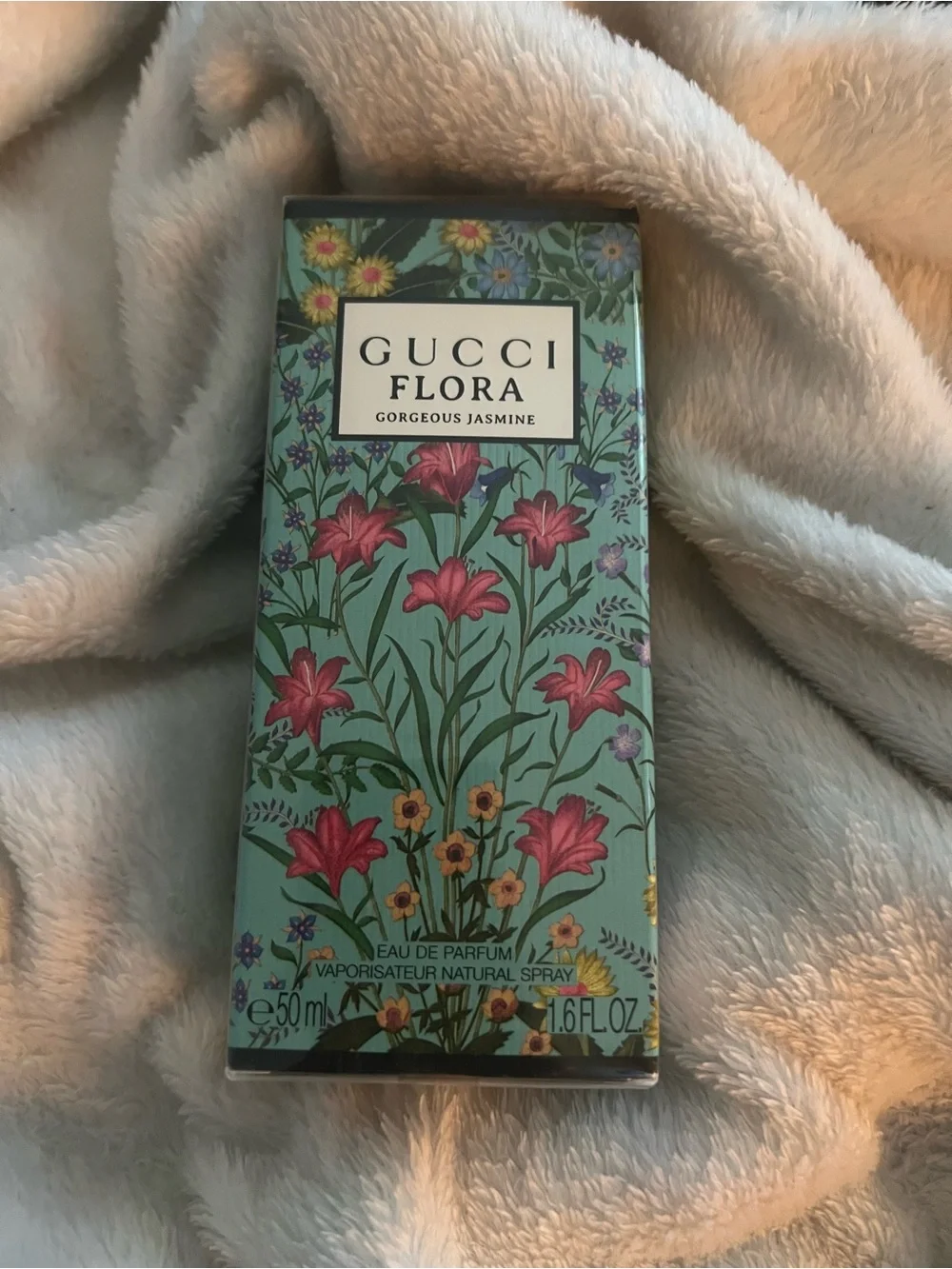 Gucci Flora Gorgeous Jasmine Box in Teal, Pink & Green